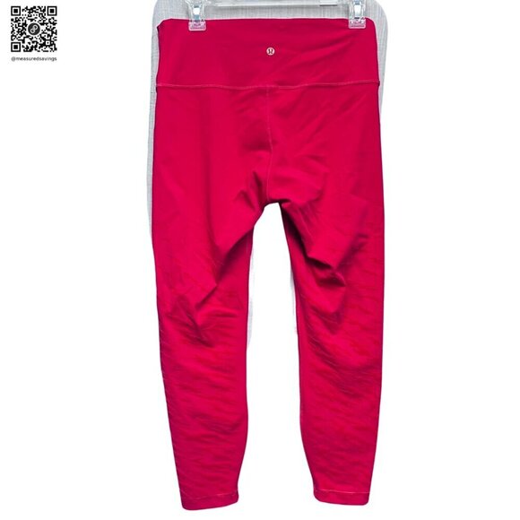 Lululemon (Size 10) Red Wunder Under HR Tight 25" Lunar New Year - EUC - Rare - Picture 5 of 10
